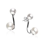 Cercei argint cu perle naturale DiAmanti AE5119-NRH-AS